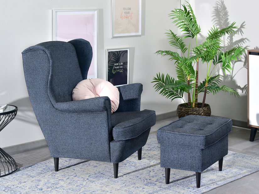 Taburetka Muriera (šedá + černá)