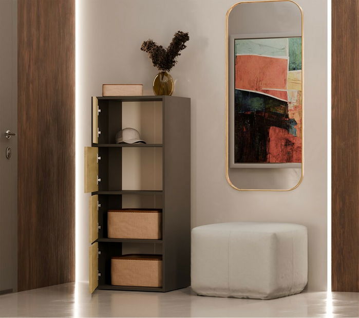 Skříňka Afoctera 1 (antracit + dub artisan)