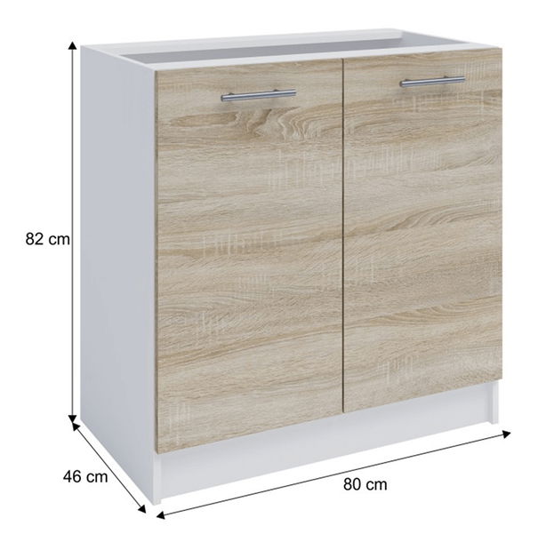 Dolní kuchyňská skříňka S80 Flor