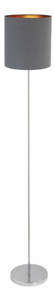 Stojanová lampa Monica 2539 (šedá + zlatá + chromová)