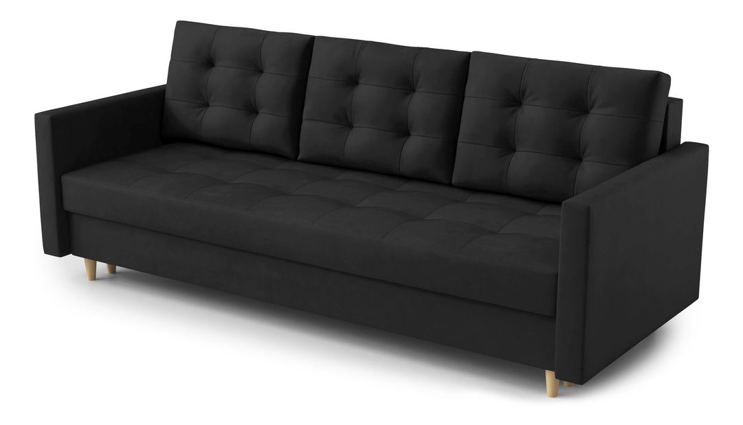 Pohovka třísedačka Saveta (černá)