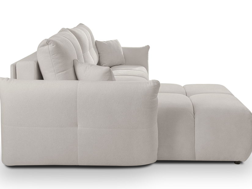 Rohová sedací souprava Basical (světle šedá) (L)