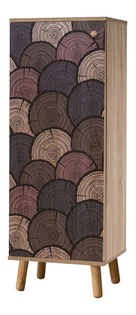 Předsíňová sestava Beside 2 (dub sonoma + kámen)