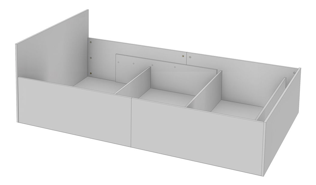 Manželská postel 160 cm Lideraba (dub sonoma) (s roštem)