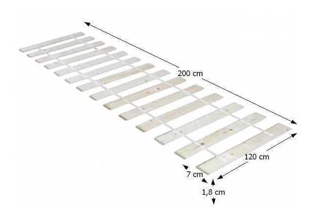 Laťkový rošt 200x120 cm 14 laťový