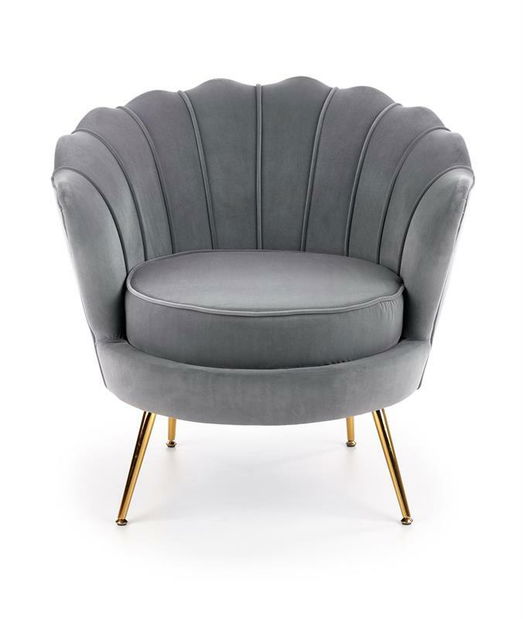 Relaxační křeslo Altha (šedá + zlatá)