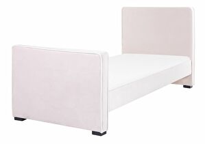 Jednolůžková postel 200 x 90 cm Tully (růžová) (s roštem)