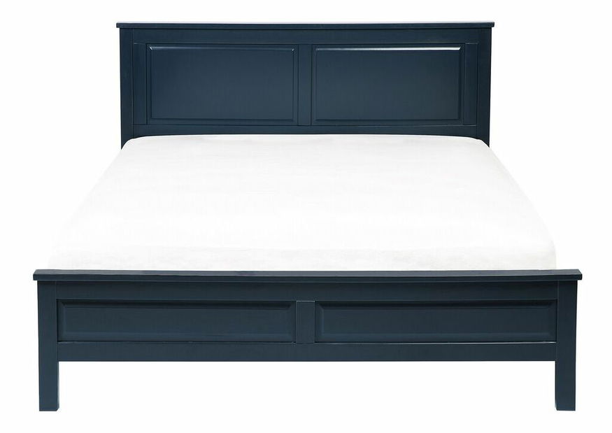 Manželská postel 140 cm OLIVE (s roštem) (modrá)