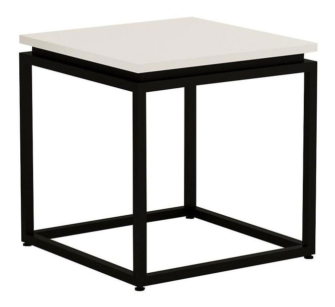 Konferenční stolek Pivepo (bílá + černá) *výprodej