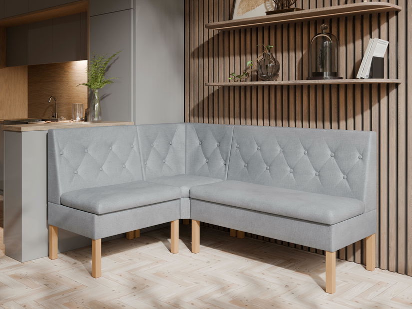 Rohová lavice Pirma 140x200 (šedá)