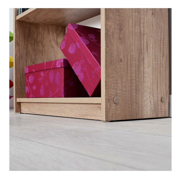 Regál Kaida 4 (ořech světlý)