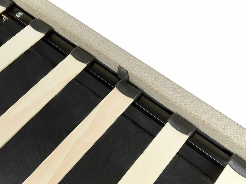 Manželská postel 180 cm Dabria (béžová) (s roštem) (s úl. prostorem)