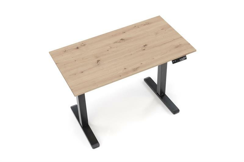 PC stolek Bush (dub zlatý + černá)