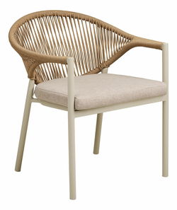 Zahradní židle Abelia 1 (písková + přírodní)