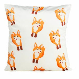 Povlak na polštář 45x45 cm Kido 3 (bílý + oranžový)