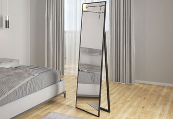 Stojanové zrcadlo Vella (černá)