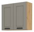 Horní kuchyňská skříňka Lucid 80 G 72 2F (dub artisan + claygrey)