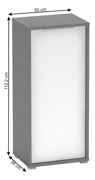 Skříňka Hamila NEW TYP 10 (grafit + bílá)