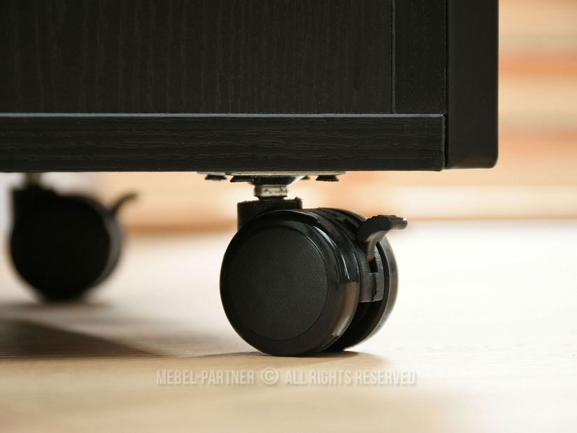 Skříňka Adlo (černé dřevo + černá)