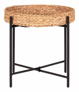 Příruční stolek Neralia (černá + přírodní)
