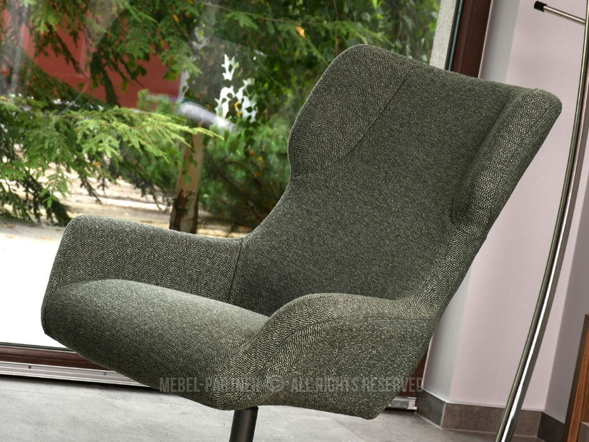 Křeslo Irma (zelená + grafit)