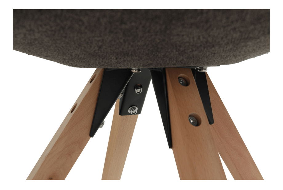 Jídelní židle Sabra (šedohnědá)