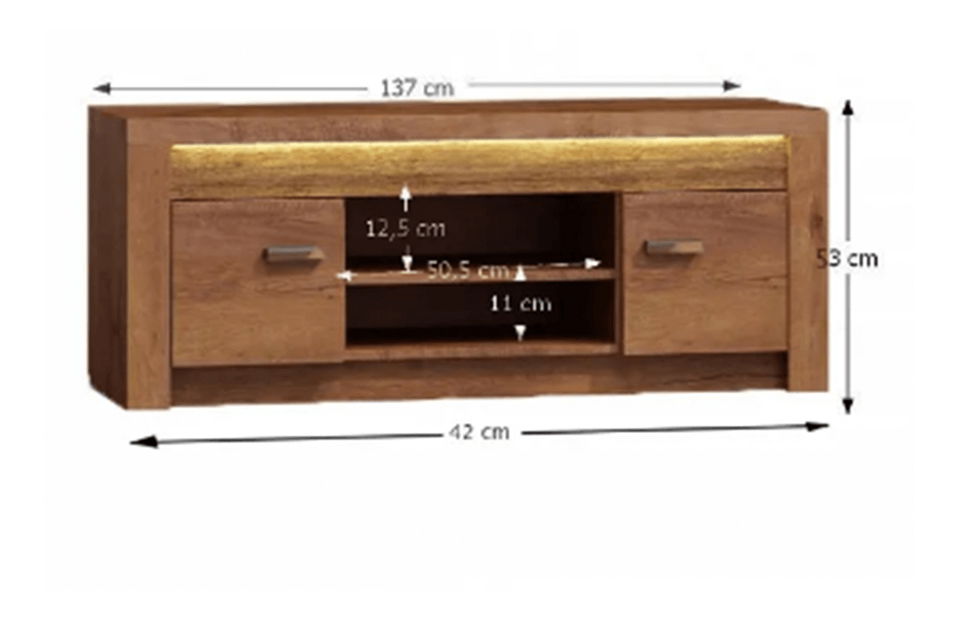 TV stolek/skříňka Inneas 09 (jasan světlý)