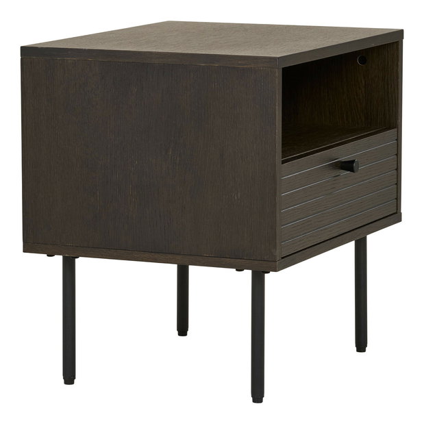 Noční stolek Ksitina 7 (tmavě hnědá)