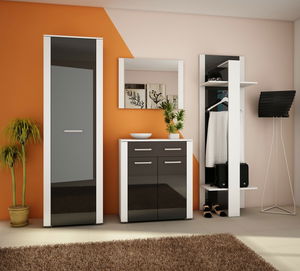 Předsíň Cayla Bílá + Lesk černý