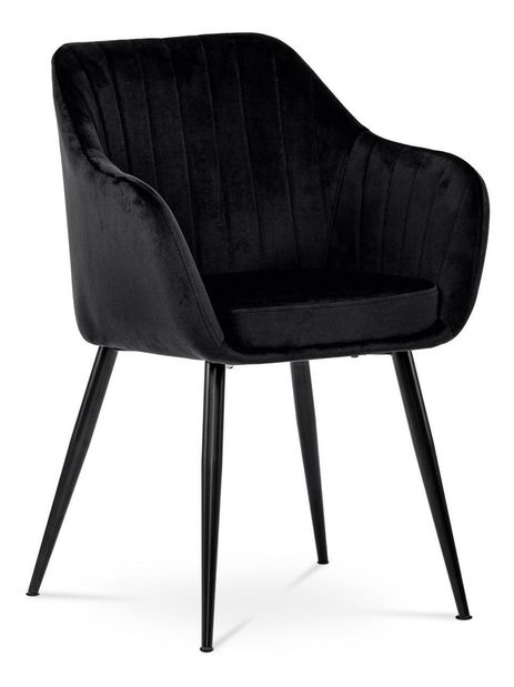 Jídelní židle Prevalecio (černá)