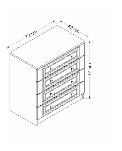 Komoda Bubose 1 (bílá)
