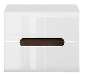 Noční stolek BRW Azteca Trio KOM2S/4/5 (bílá + lesk bílý)