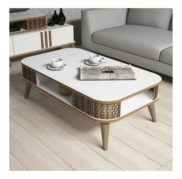 Sada nábytku do obývacího pokoje Etela (bílá)