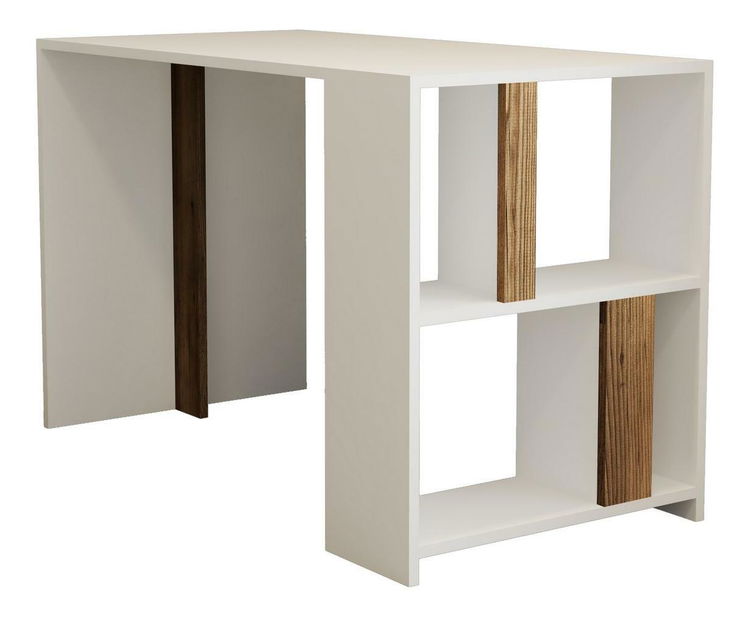 PC stolek Limba (bílá + ořech)