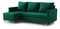 Rohová sedací souprava Ronaldo (L) (tmavě zelená)