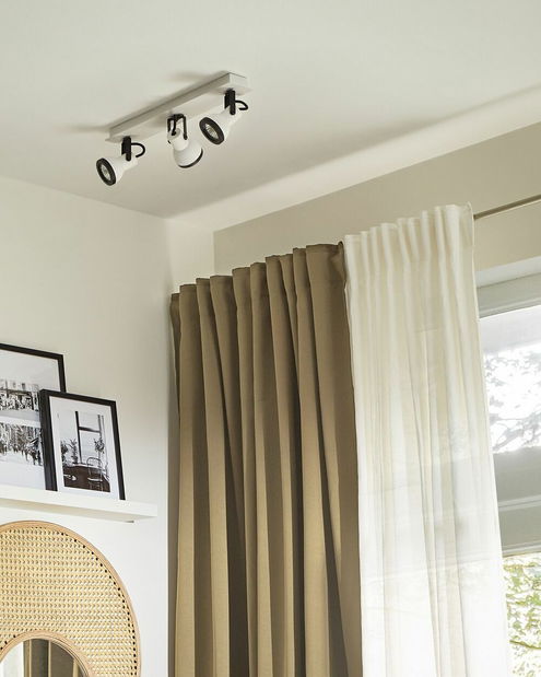 Stropní svítidlo Braulio (černá + bílá)