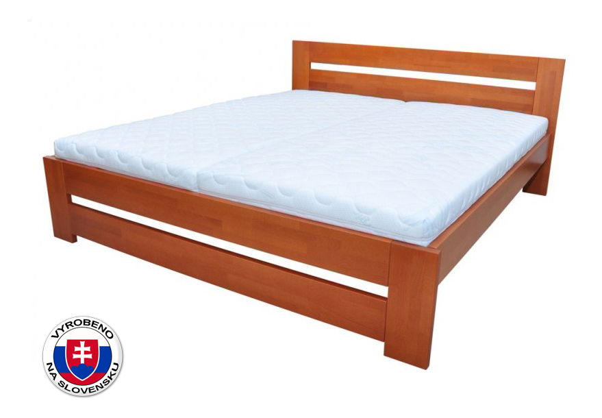 Manželská postel 220x140 cm Nora (masiv)