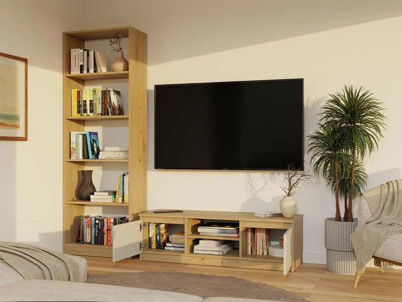 TV skříňka Musecalo 120 (dub artisan + kašmír)