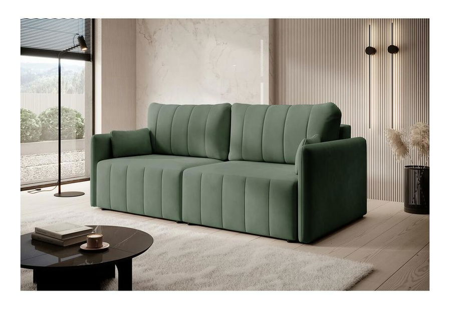 Pohovka Perkley (zelená + černá)