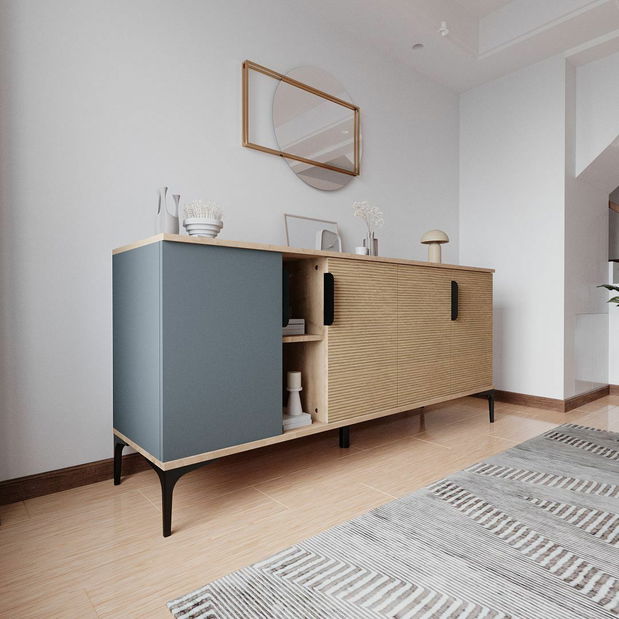 Skříňka Kaia (bílá + antracit)