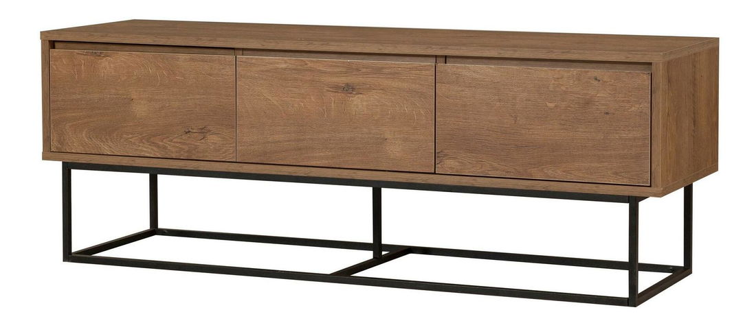 Souprava nábytku do obývacího pokoje Laxi 15 (ořech + černá)