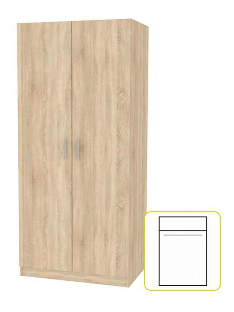 Šatní skříň Izetta Typ 4 (dub sonoma)