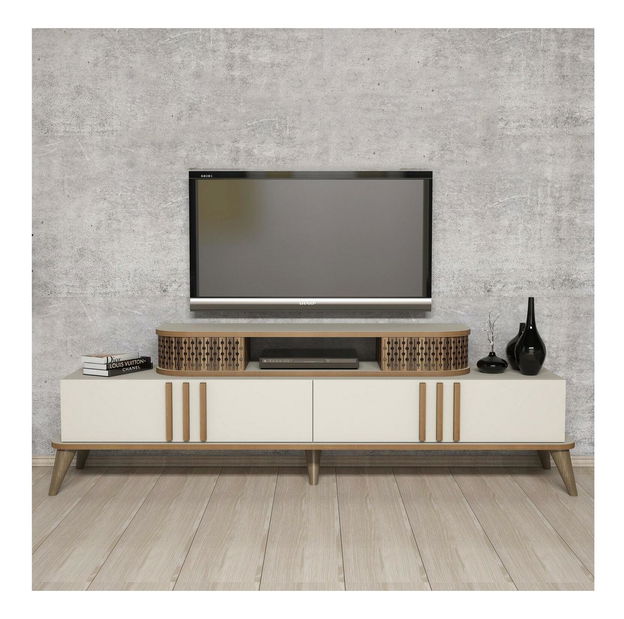 TV stolek/skříňka Lamele 2 (krémová)