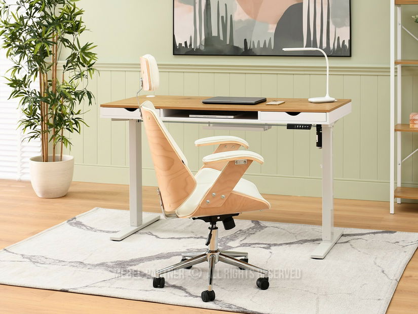 Křeslo Franc (krémová + chromová)