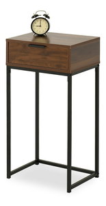 Konzolový stolek Norma S (ořech + černá)