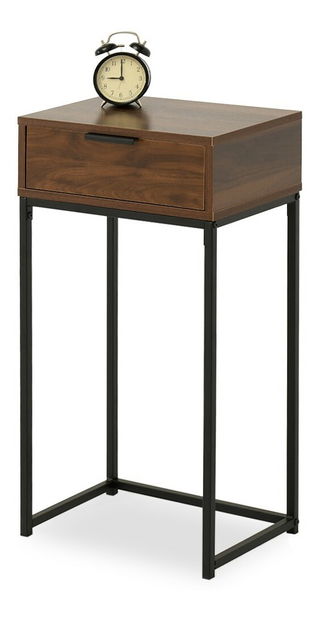 Konzolový stolek Norma S (ořech + černá)