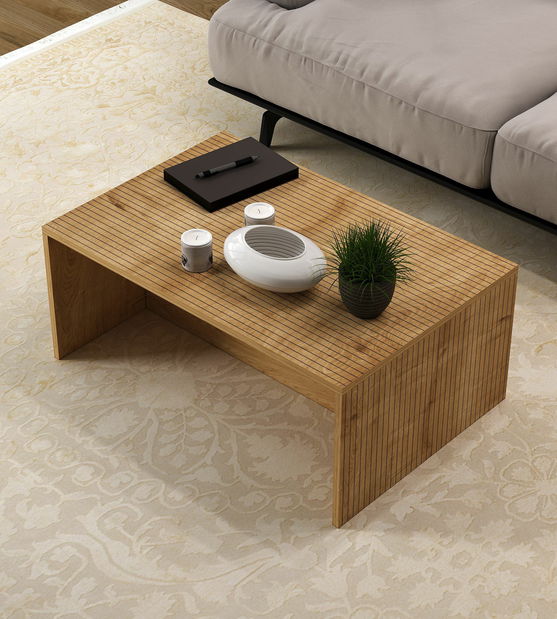 Konferenční stolek Lenia (ořech + černá)