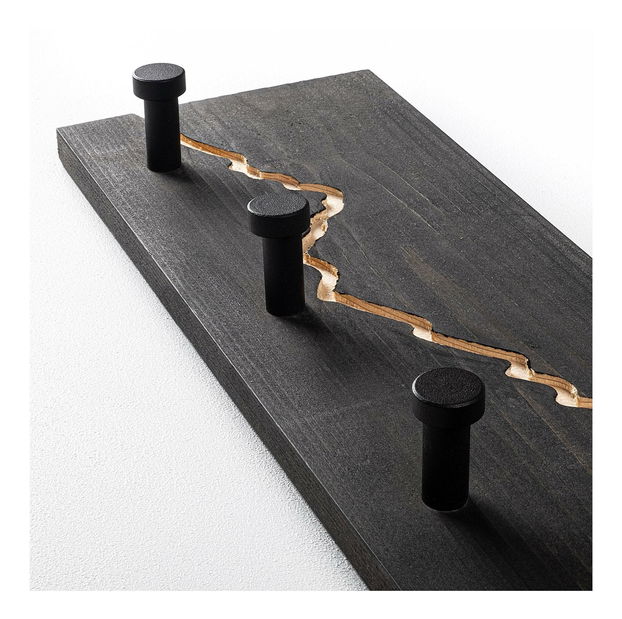 Nástěnný věšák Notopo (černá)