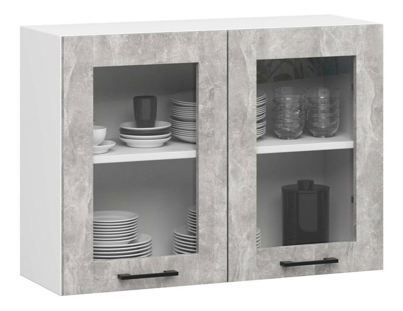 Rohová kuchyňská sestava 300 cm Ozara III B (beton)