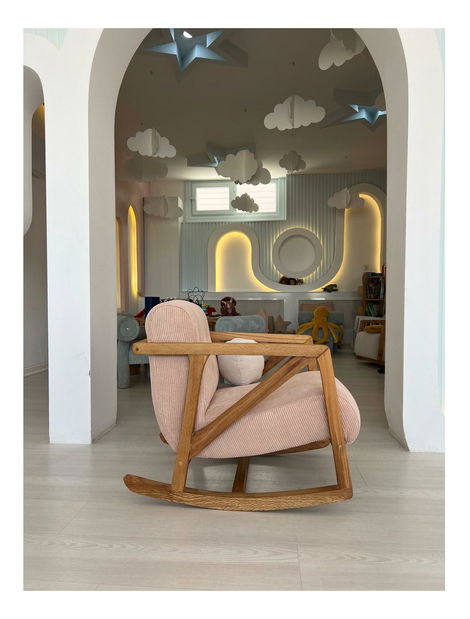 Houpací křeslo Nena (růžová)